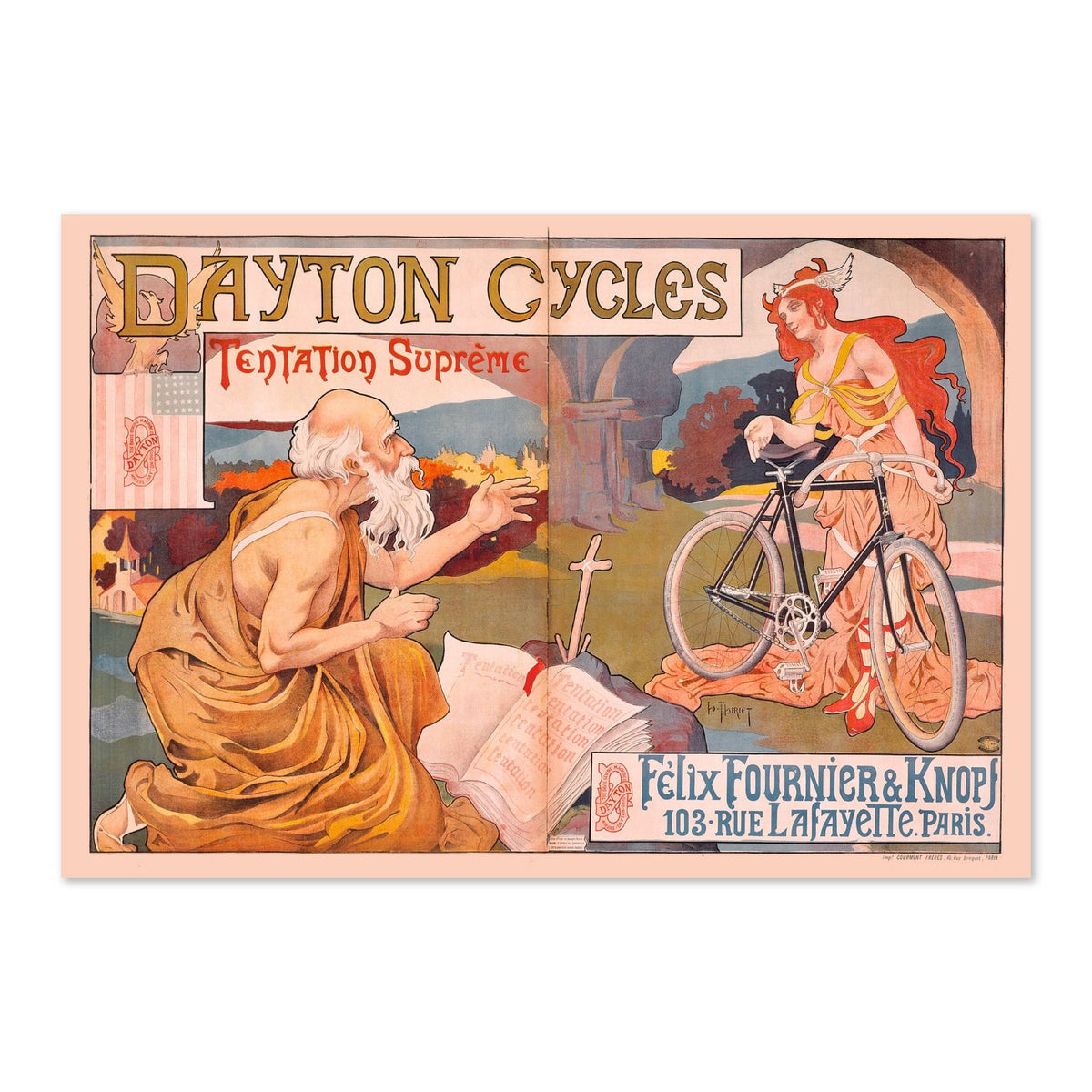Dayton Cycles Tentation Supreme poster print