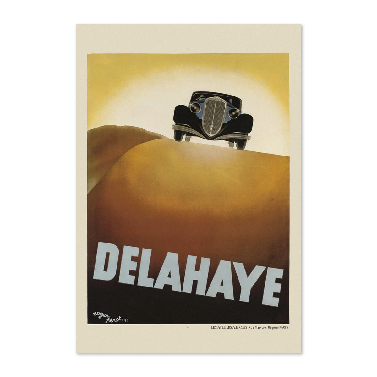 Delahaye poster print