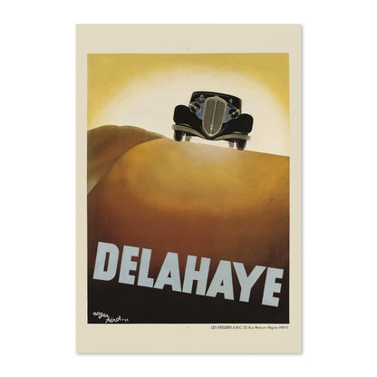 Delahaye poster print