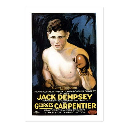 Jack Dempsey vs Georges Carpentier poster print