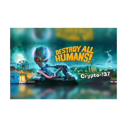 Destroy All Humans! Crypto-137 Panoramic Art horizontal poster print
