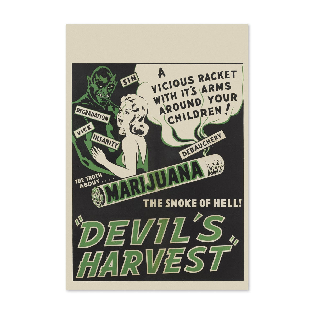 Devils Harvest poster print