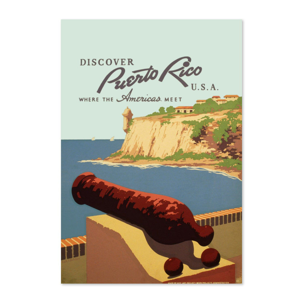 Discover Puerto Rico poster print