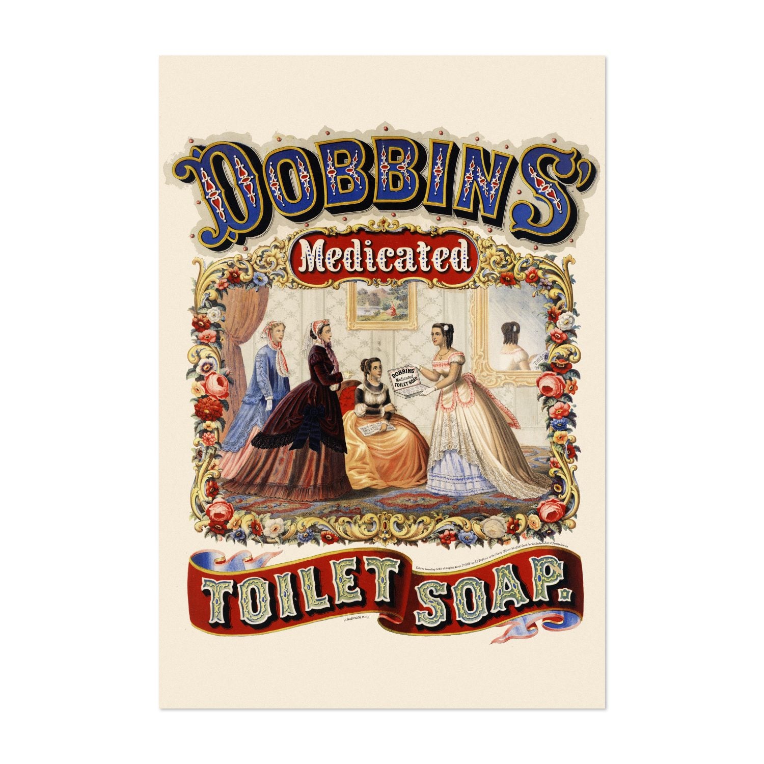 Dobbins Medicated Toilet Soap poster print