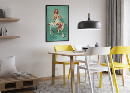 Doctor's Office by Gil Elvgren, pin-up poster — dining room