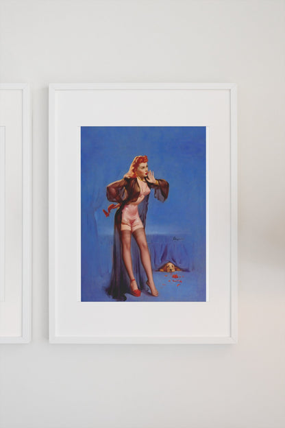 Doggone by Gil Elvgren, pin-up poster — gallery wall