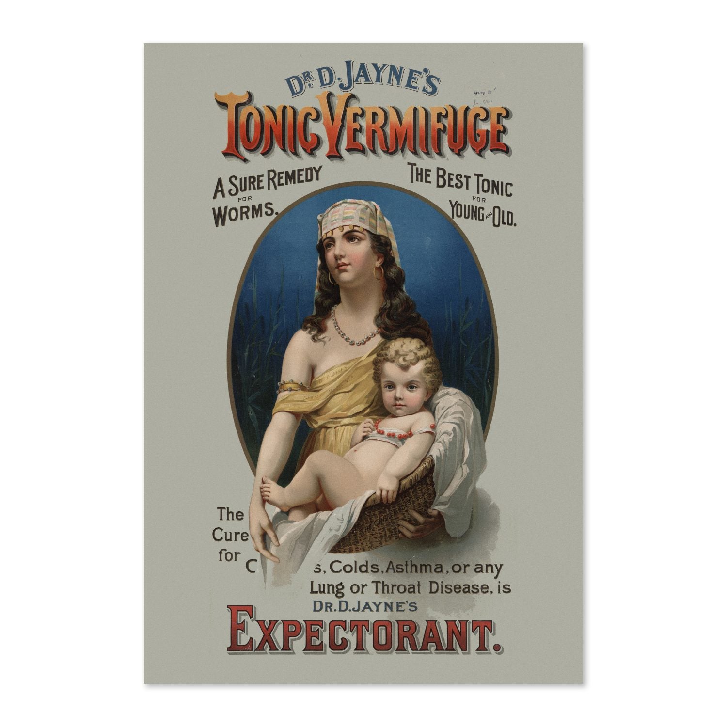 Dr Jaynes Tonic Vermifuge poster print