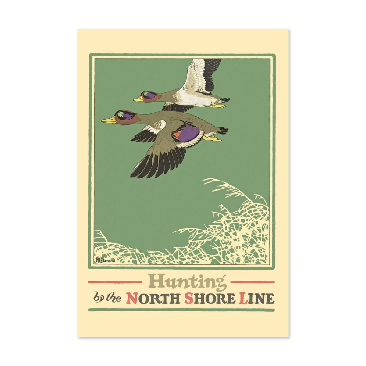 Duck Hunting — North Shore Line poster print