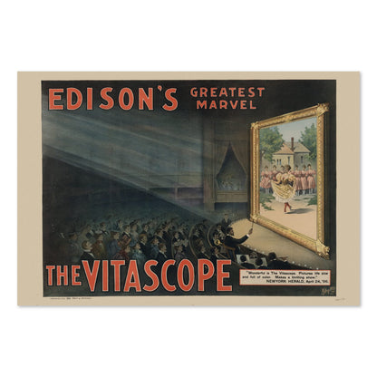 Edisons Vitascope poster print