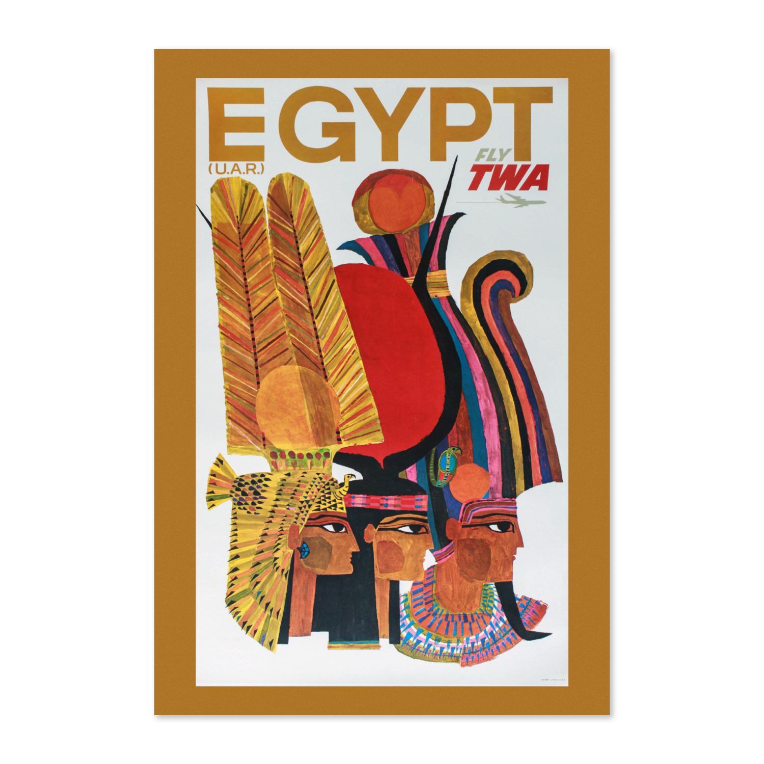 Egypt Fly TWA poster print