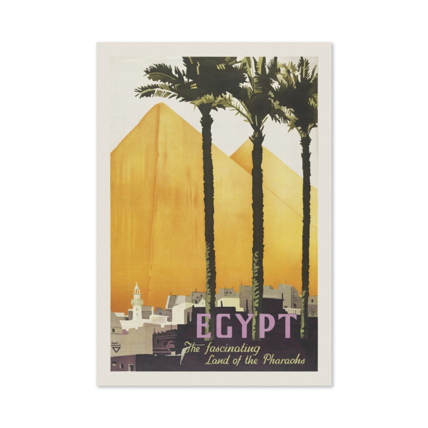 Egypt Land of the Pharaohs poster print