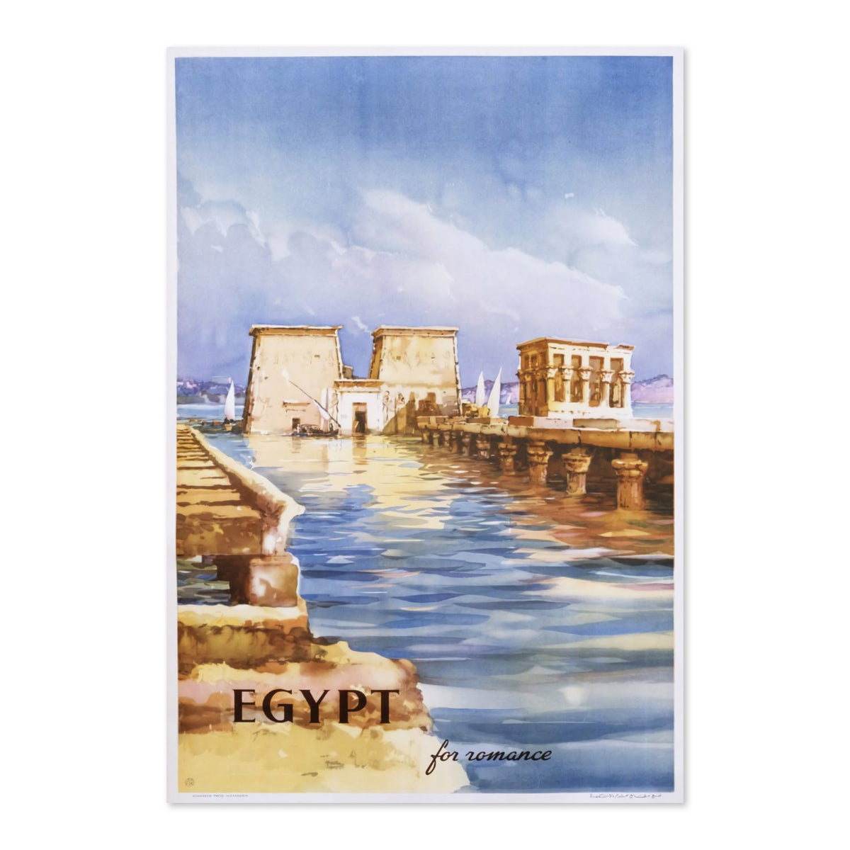 Egypt Philae Temple poster print
