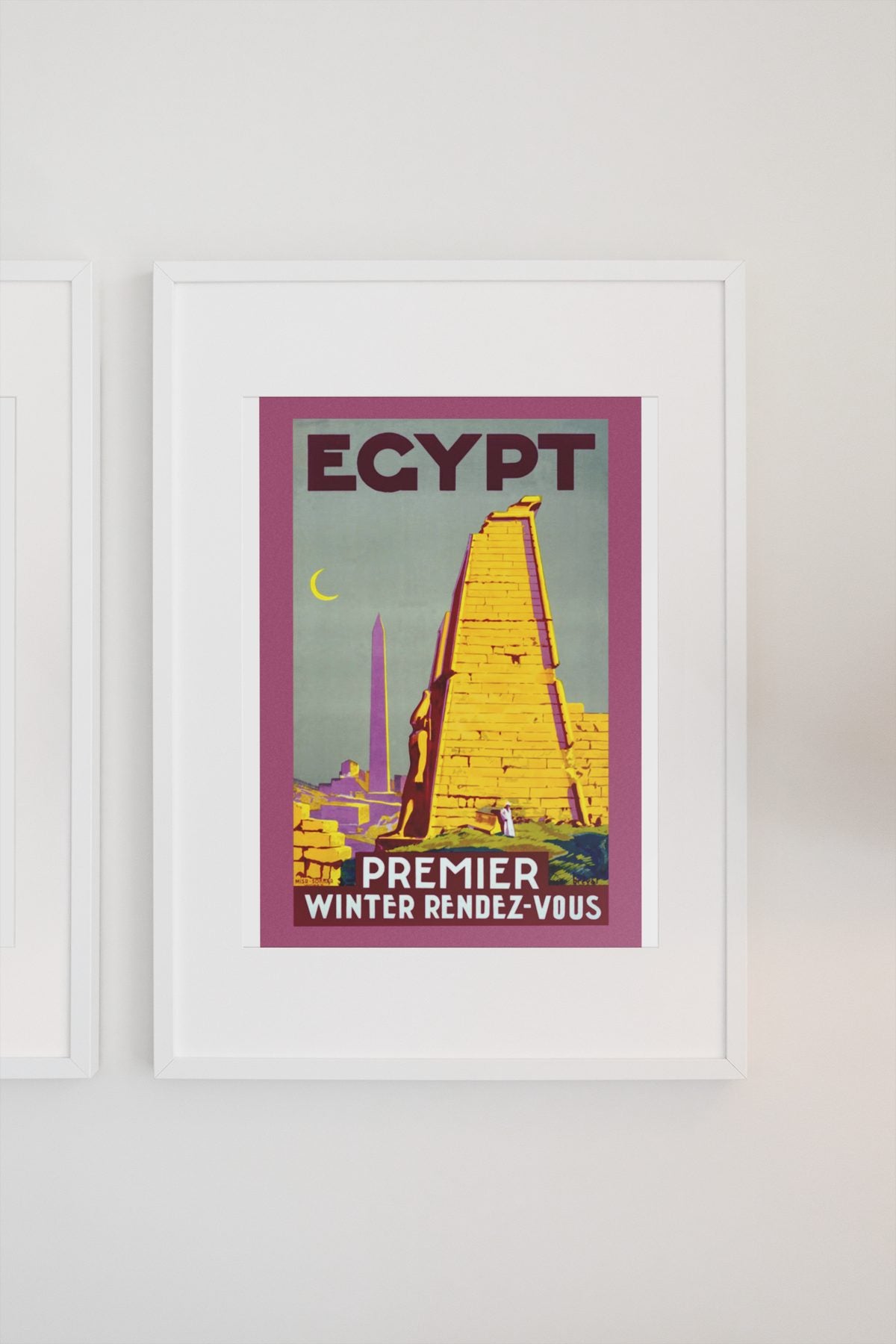 Egypt Premier Winter Rendez-Vous poster on a light wall