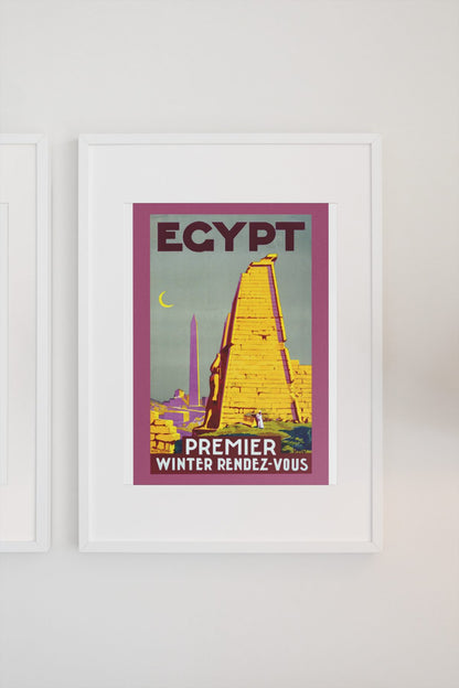 Egypt Premier Winter Rendez-Vous poster on a light wall