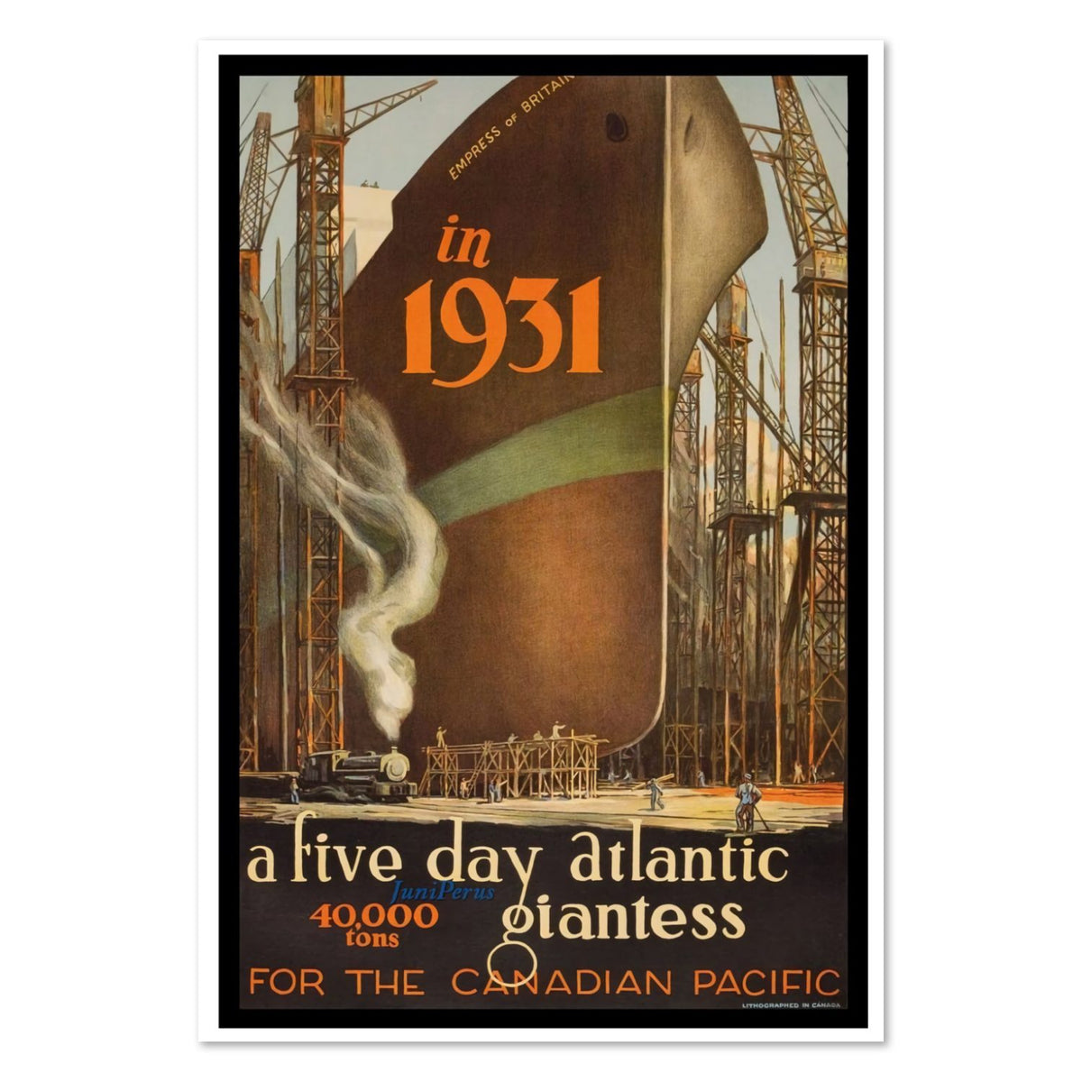 Empress of Britain — Canadian Pacific poster print