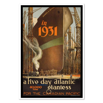 Empress of Britain — Canadian Pacific poster print
