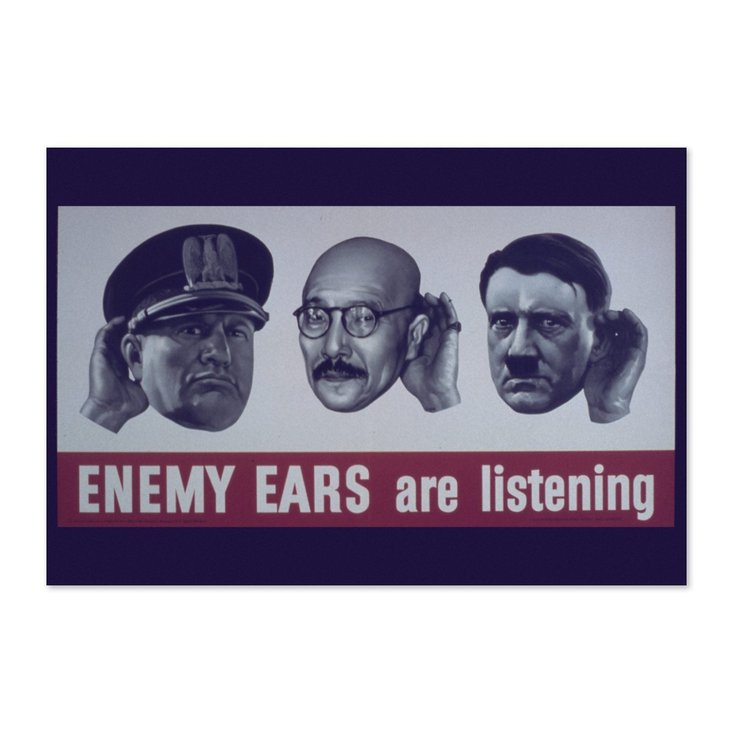 Enemy Ears Are Listening poster print
