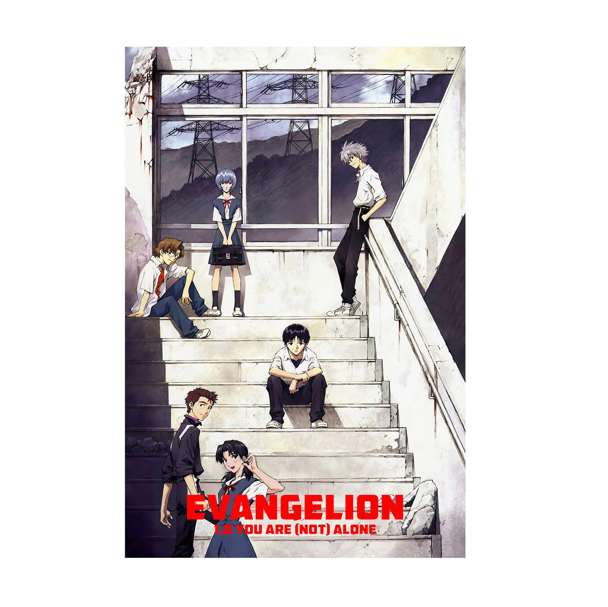 Evangelion: 1.0 You Are (Not) Alone (2007) Movie Key Art poster print