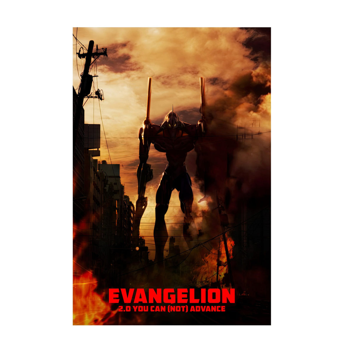Evangelion: 2.0 You Can (Not) Advance (2009) Movie Key Art poster print
