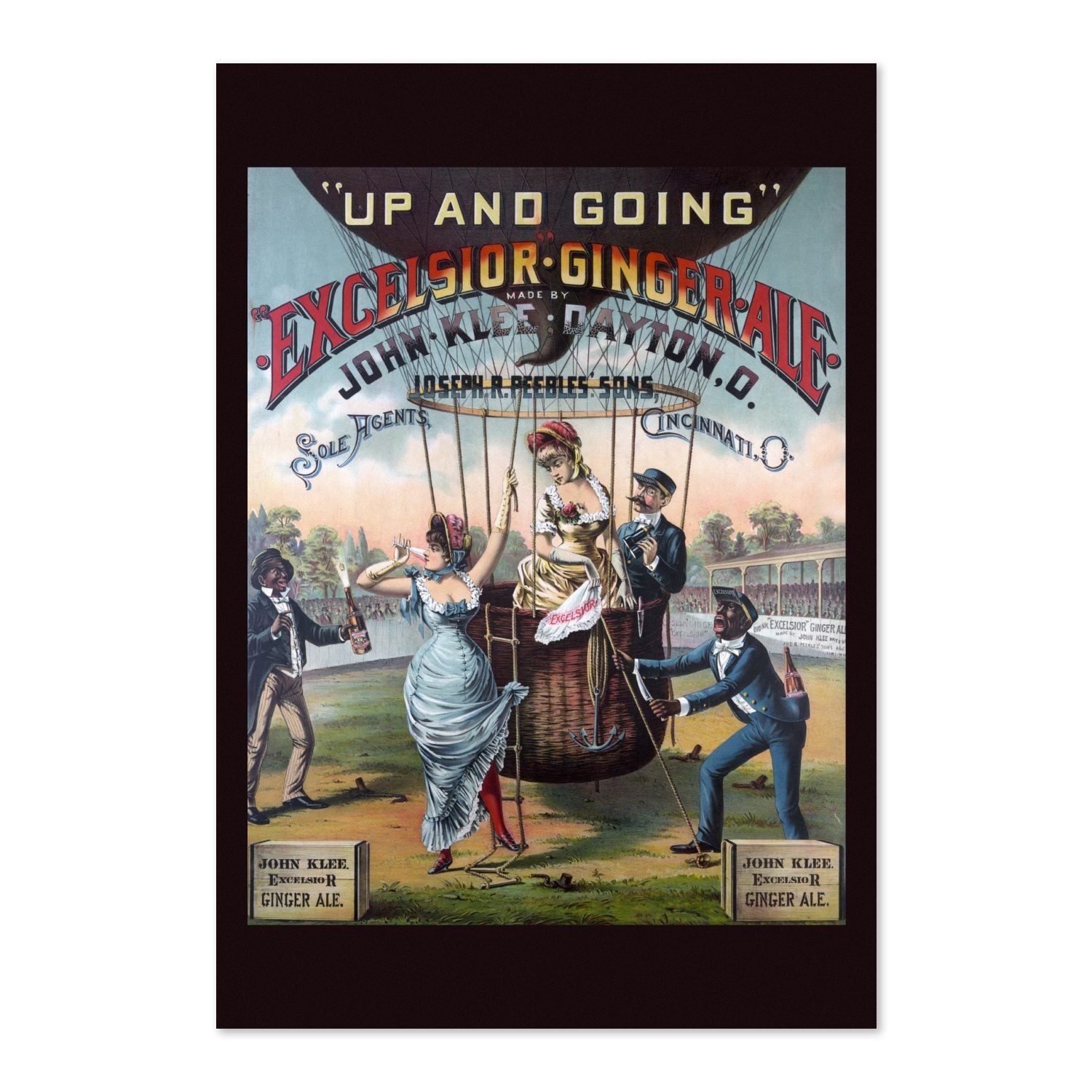 Excelsior Ginger Ale Up and Going poster print