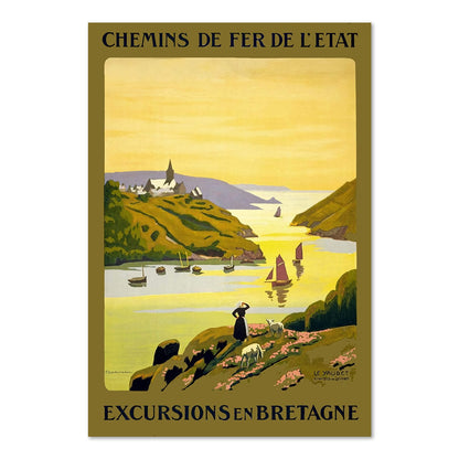 Excursions en Bretagne poster print