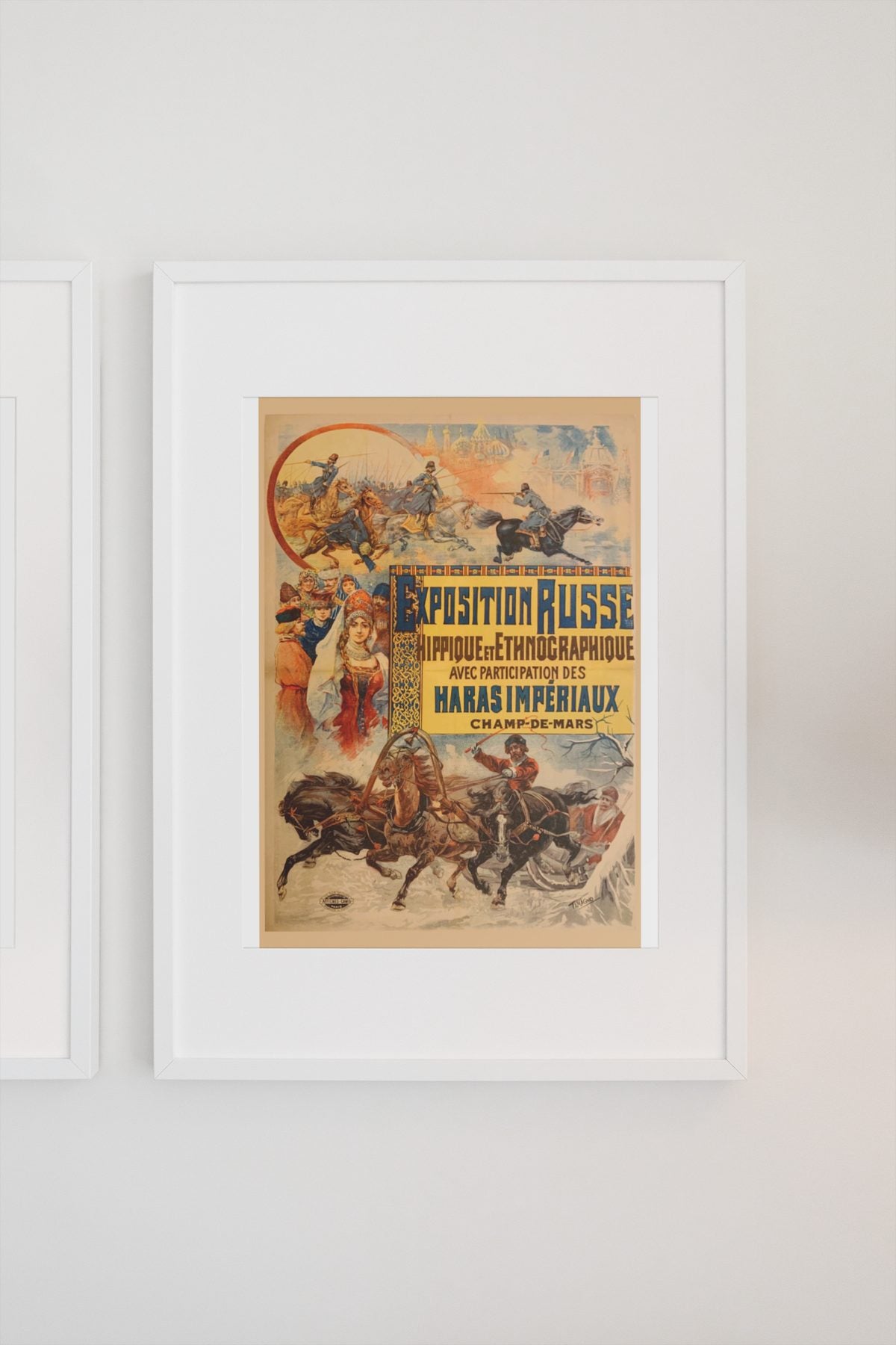 Exposition Russe poster on a light wall