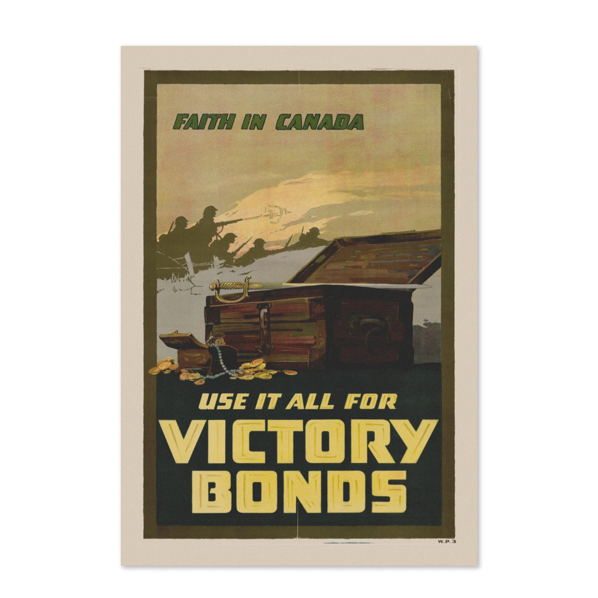 Faith in Canada Victory Bonds poster print