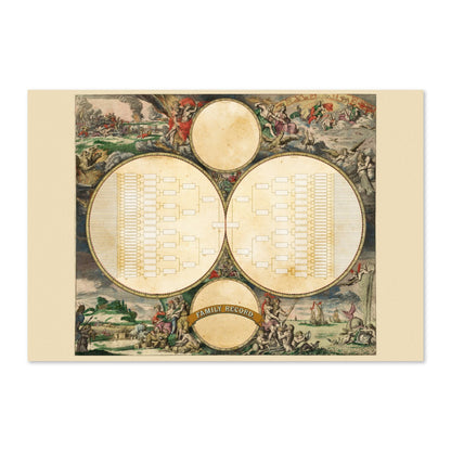 Family Record Map poster print