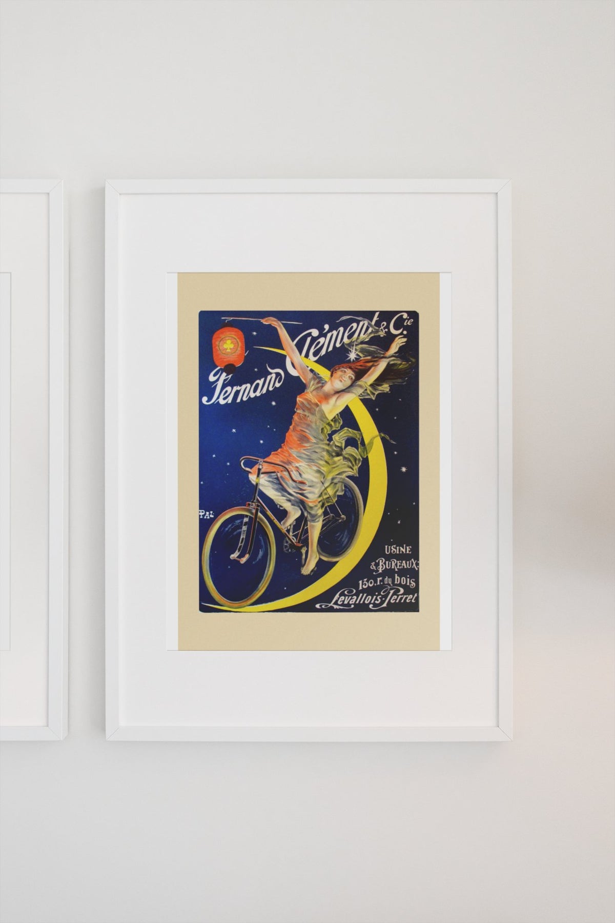 Fernand Clement Cycles poster on a light wall