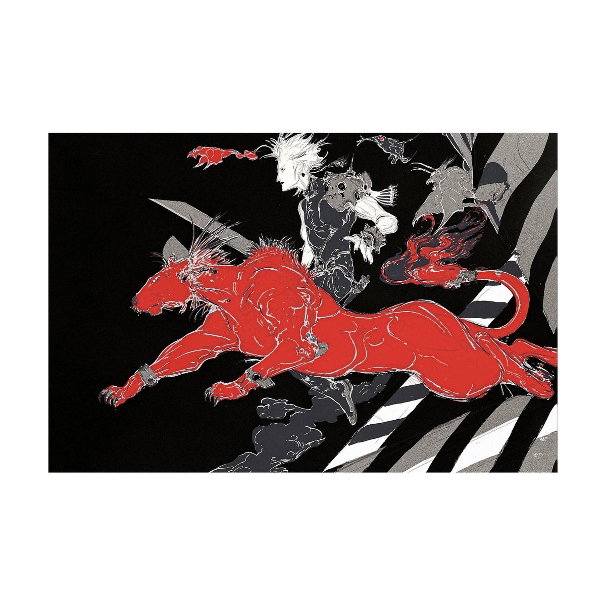 Final Fantasy VII A Blink Amano landscape poster print