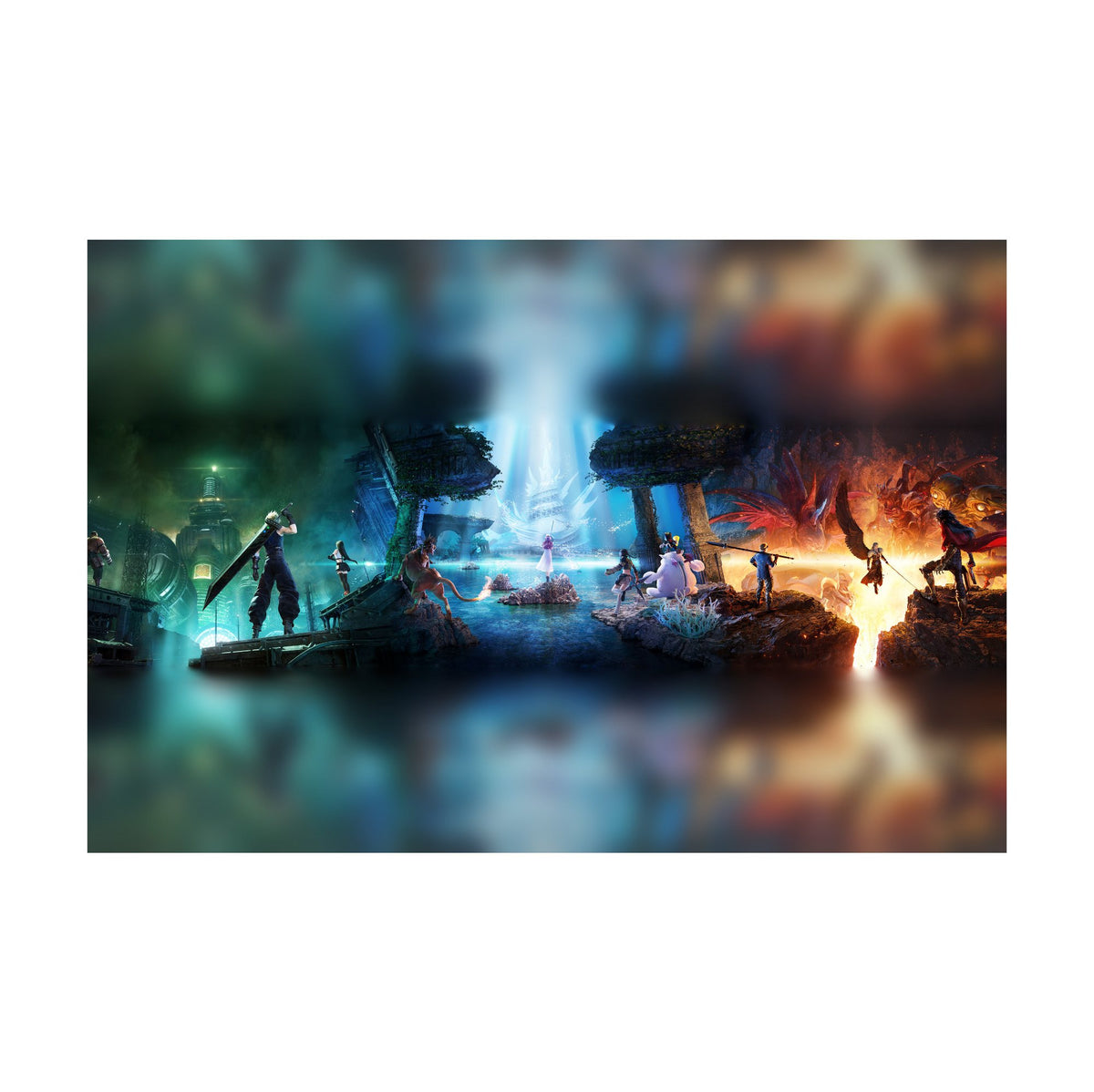 Final Fantasy VII Revelation Trilogy Art poster print (horizontal)