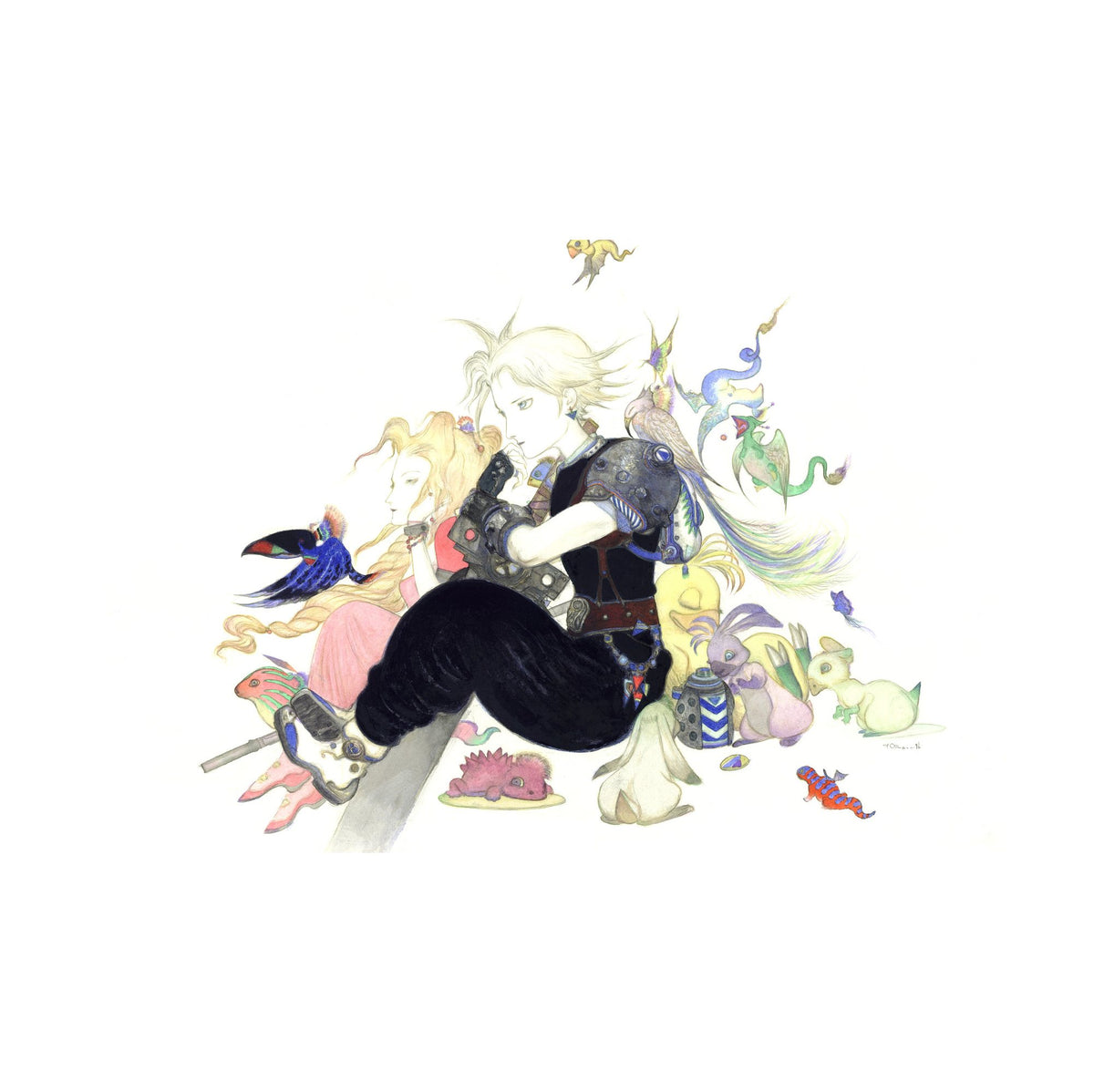 Final Fantasy VII Tranquility Amano landscape poster print