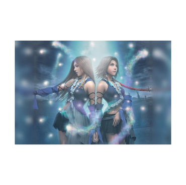 Final Fantasy X-2 Lenne and Yuna poster print (horizontal)