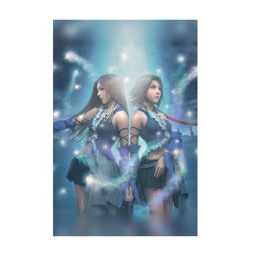 Final Fantasy X-2 Lenne and Yuna poster print (vertical)