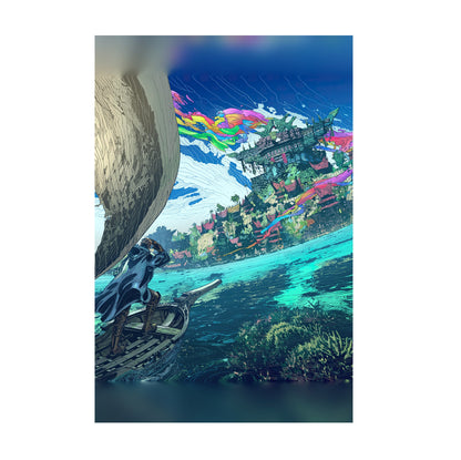 Final Fantasy XIV Dawntrail Vinyl Cover Art poster print (vertical)