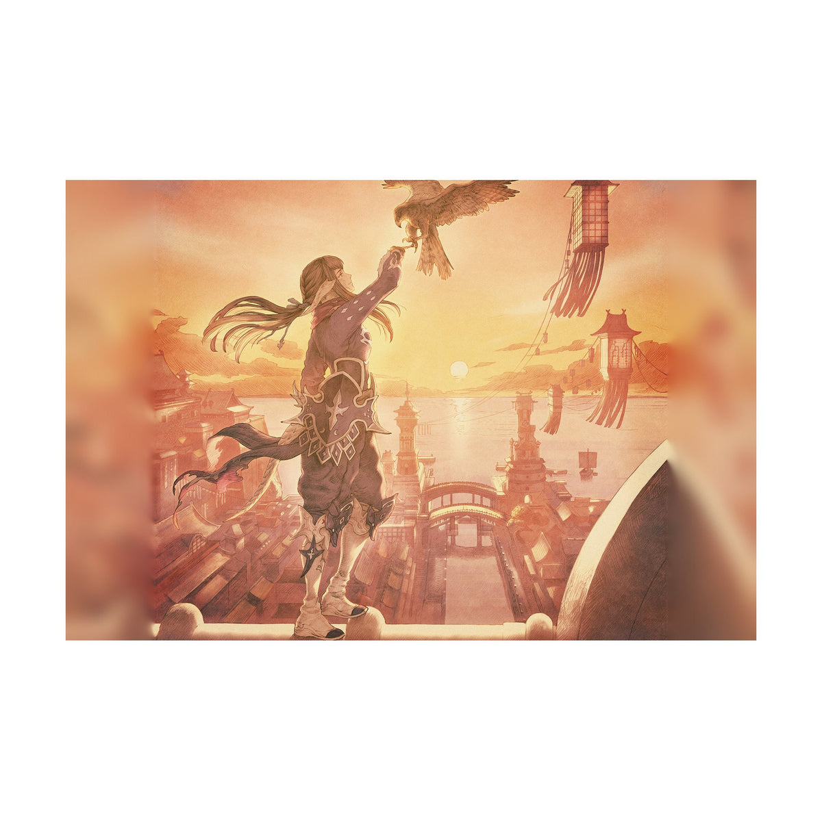 Final Fantasy XIV Stormblood Vinyl LP Art poster print (horizontal)
