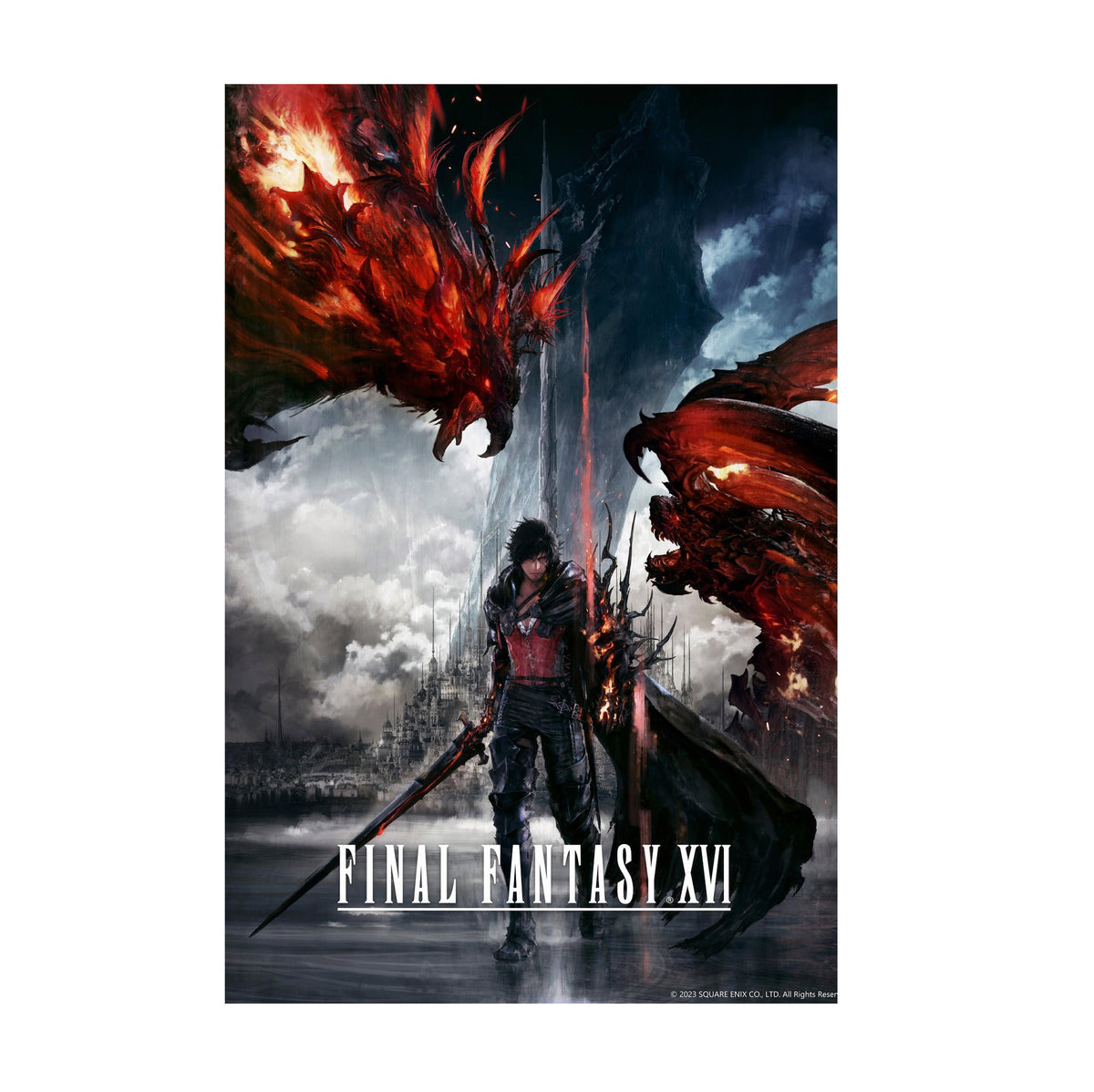 Final Fantasy XVI Key Art poster print