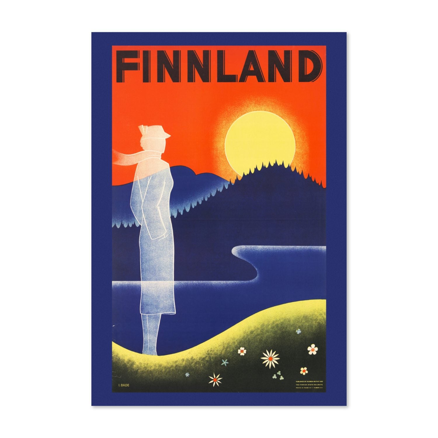 Finnland poster print
