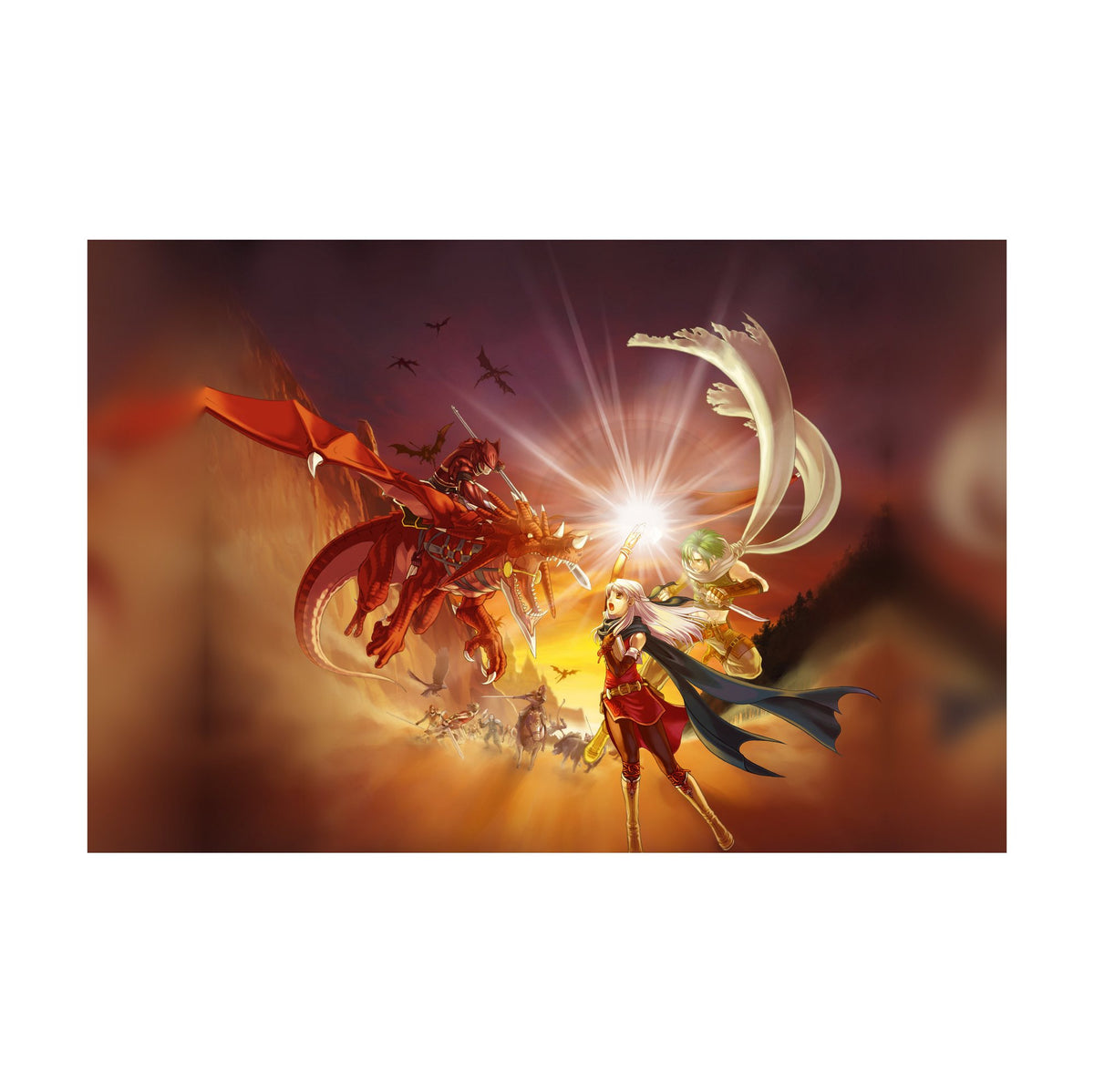 Fire Emblem Radiant Dawn Box Art poster print (horizontal)