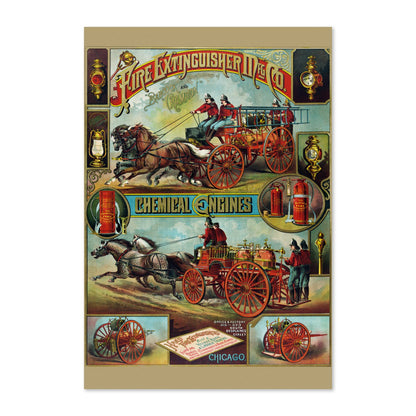 Fire Extinguisher Mfg. Co. Chemical Engines poster print