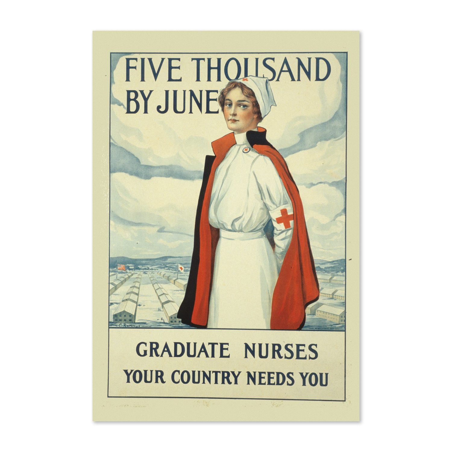 Five Thousand by June Graduate Nurses poster print