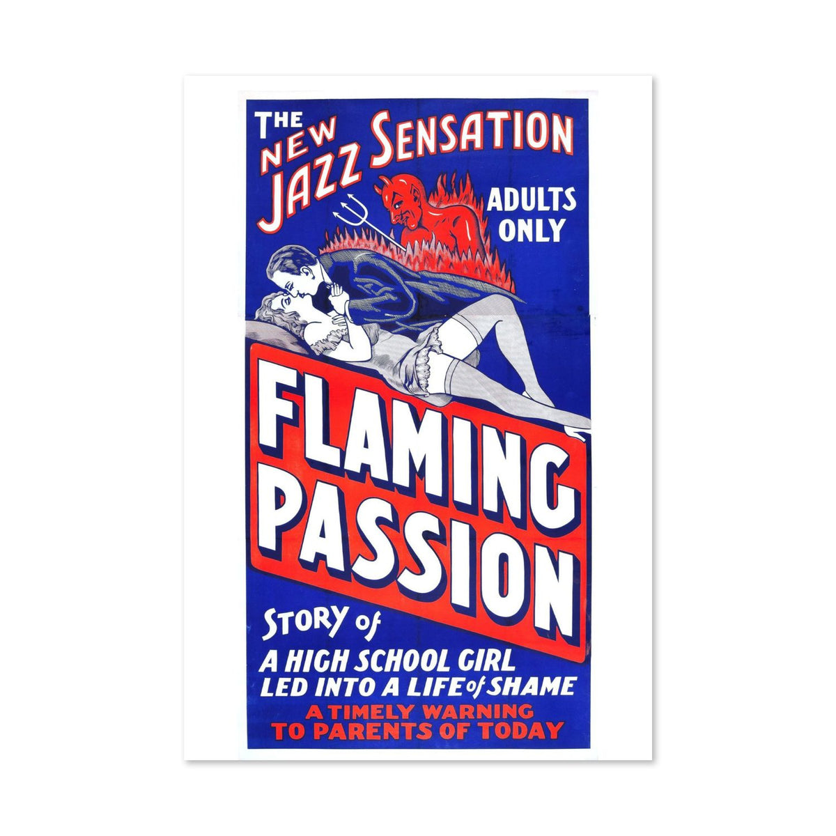Flaming Passion poster print