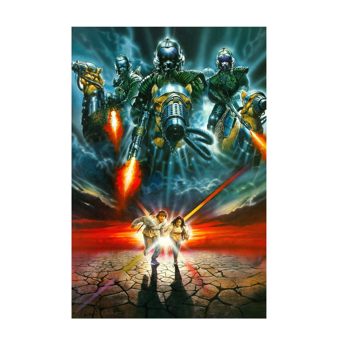 Flight from Paradise (1990) Movie Key Art poster print