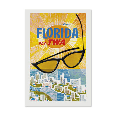 Florida Fly TWA poster print