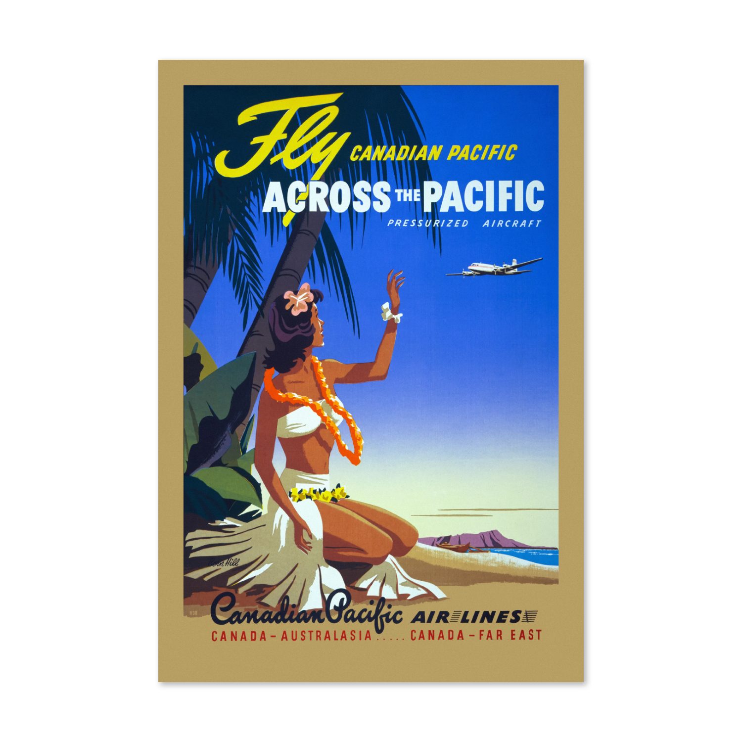 Fly Across the Pacific Canadian Pacific poster print