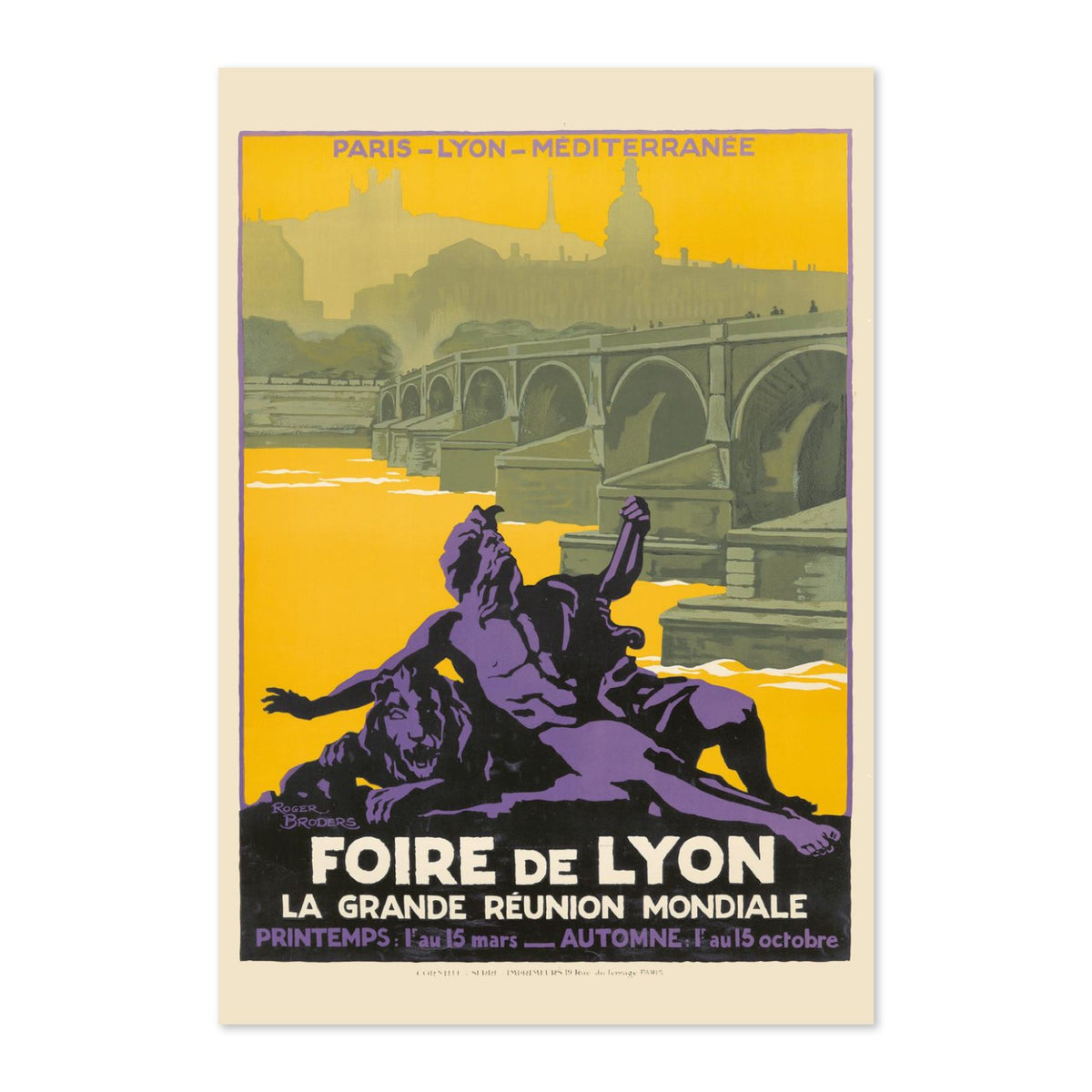 Foire de Lyon poster print