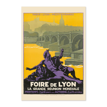 Foire de Lyon poster print