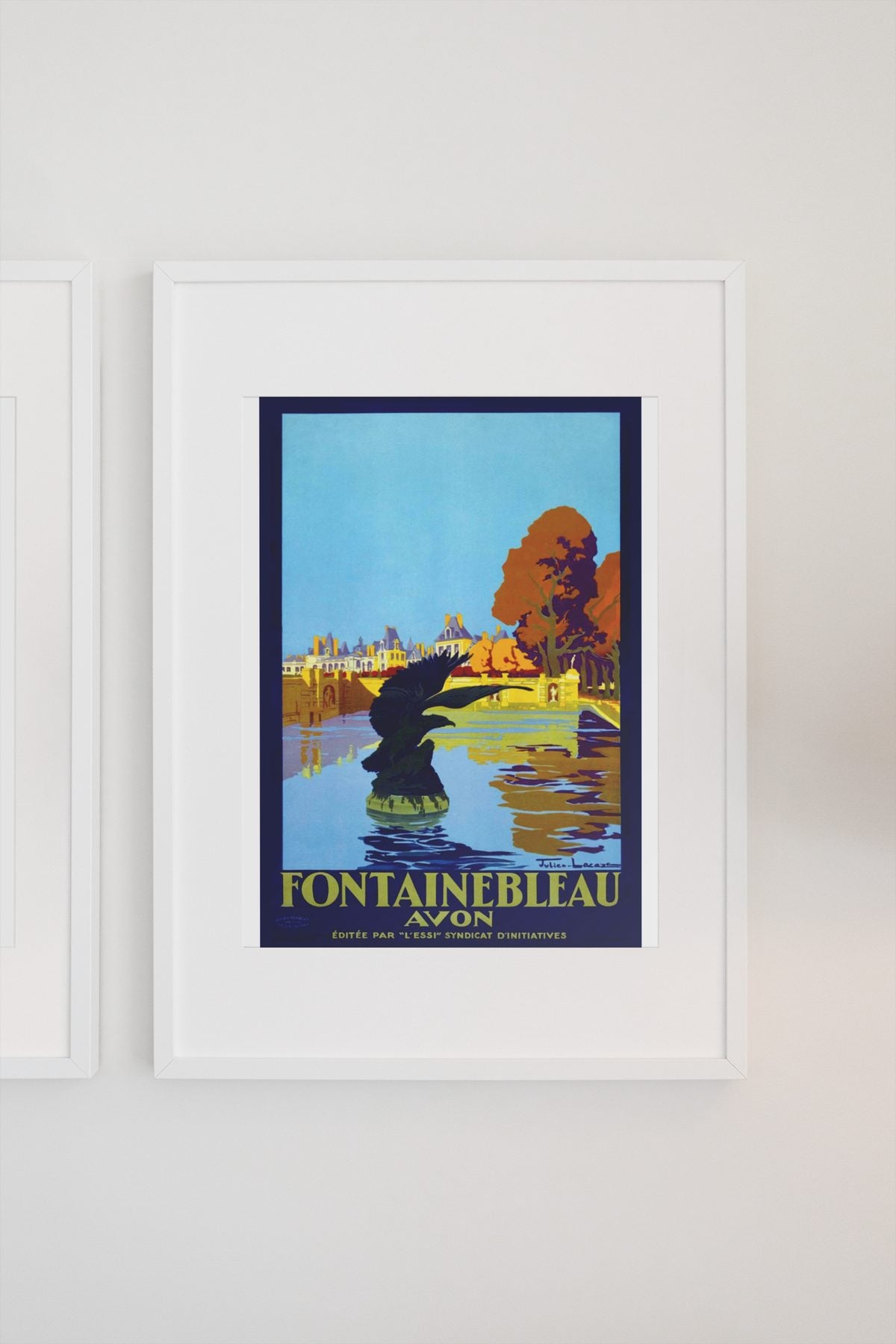 Fontainebleau Avon poster on a light wall