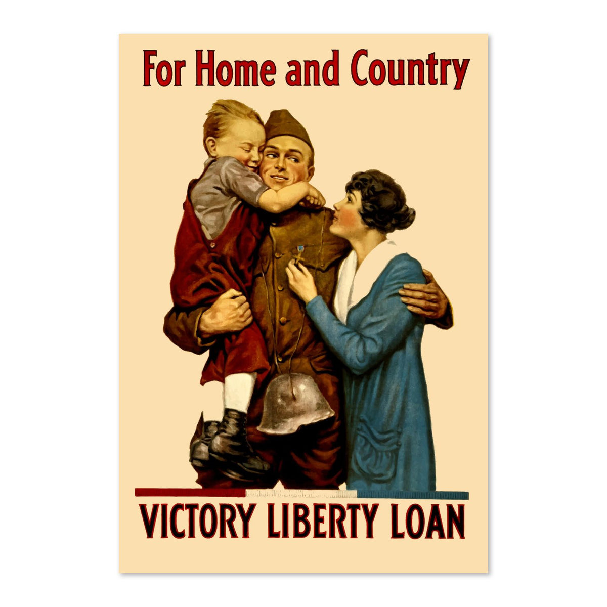 For Home and Country — Victory Liberty Loan poster print
