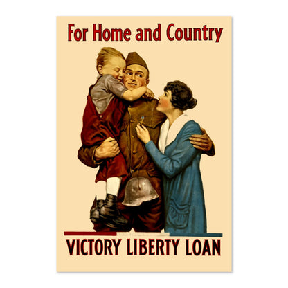 For Home and Country — Victory Liberty Loan poster print